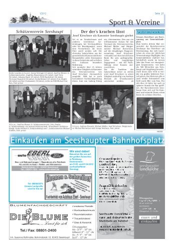 Sport & Vereine - Dorfzeitung Seeshaupt
