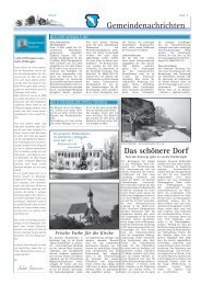 Gemeindenachrichten - Dorfzeitung Seeshaupt