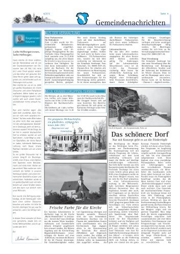 Gemeindenachrichten - Dorfzeitung Seeshaupt