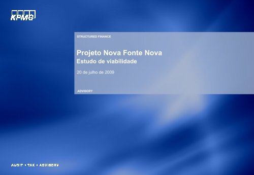 Projeto Nova Fonte Nova Estudo de viabilidade - Secretaria da ...