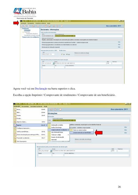 CARTILHA PARA EMISSÃO DA DIRF NO ESTADO DA ... - Sefaz BA