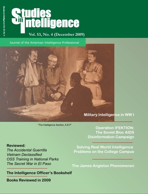 Vol. 53, No. 4 (December 2009) - Central Intelligence Agency