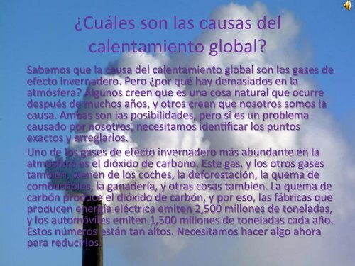 El Calentamiento Global