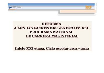 Lineamientos de Carrera Magisterial 2011_2.pdf - Inicio