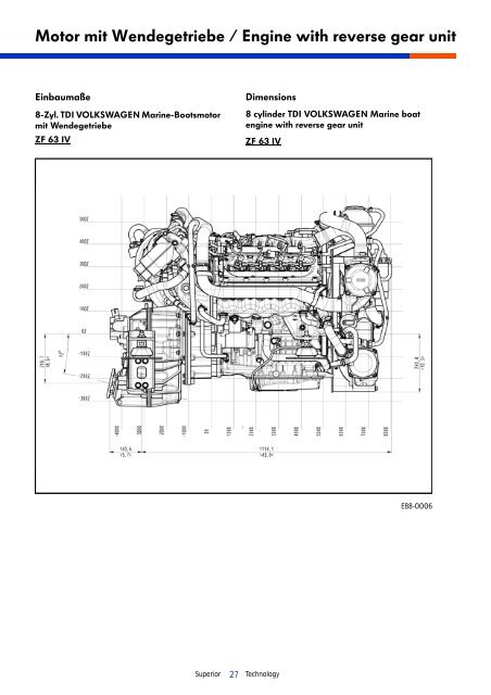 Boo tsmotoren von Boat engines from V olksw agen Marine