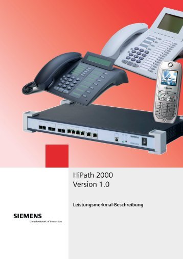 HiPath 2000 V1 Leistungsmerkmale - CK Communications