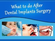What to do After Dental Implants Surgery in Vista, CA