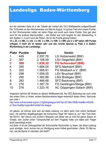 Fliegerzeitung 2013 Seite 1 - Segelflug.de