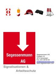 Download Katalog Absperrungen - Segessenmann AG