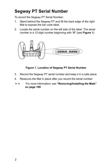 Reference Manual - Segway