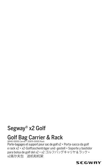 Golf Bag Carrier & Rack SegwayÂ® x2 Golf
