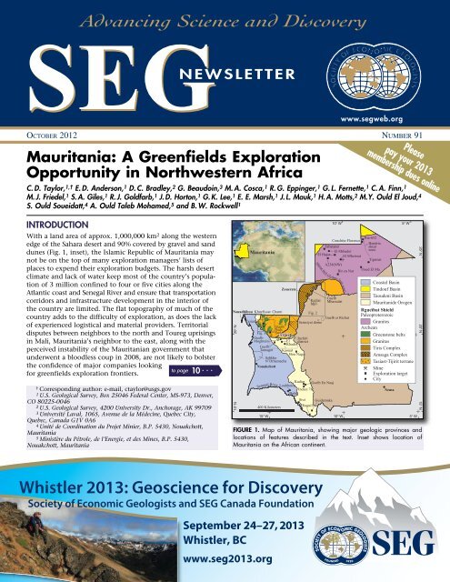 SEG - Society of Economic Geologists