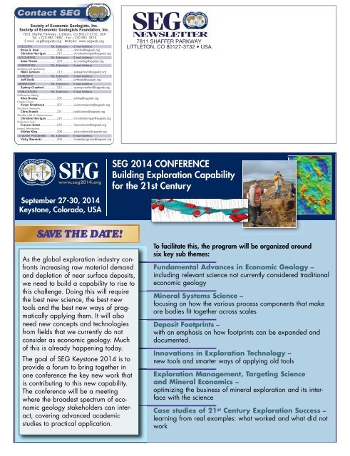 SEG - Society of Economic Geologists