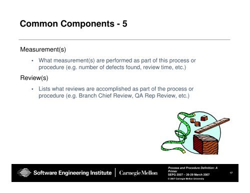 Process and Procedure Definition: A Primer - Software Engineering ...