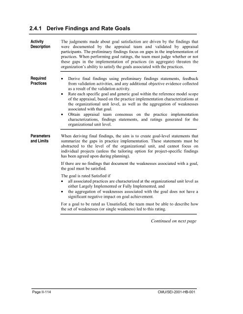 Standard CMMI Appraisal Method for Process Improvement (SCAMPI)