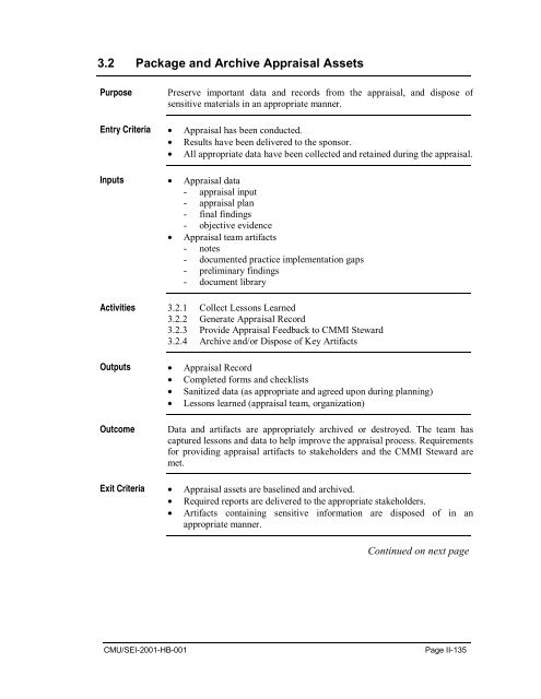 Standard CMMI Appraisal Method for Process Improvement (SCAMPI)