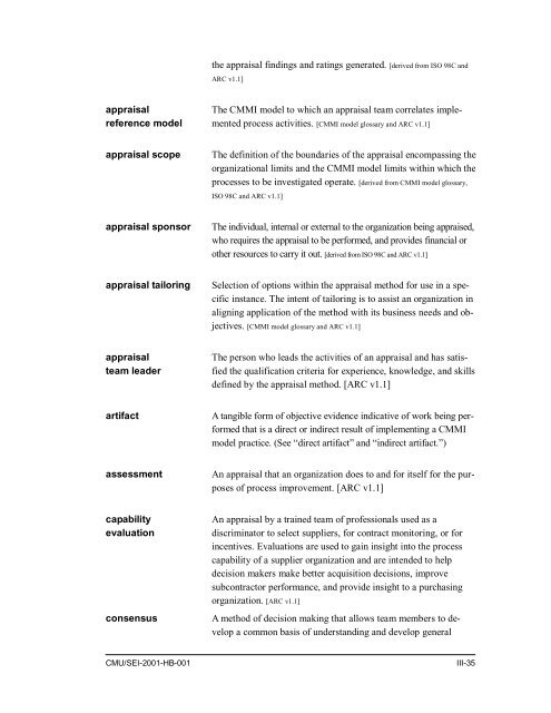 Standard CMMI Appraisal Method for Process Improvement (SCAMPI)