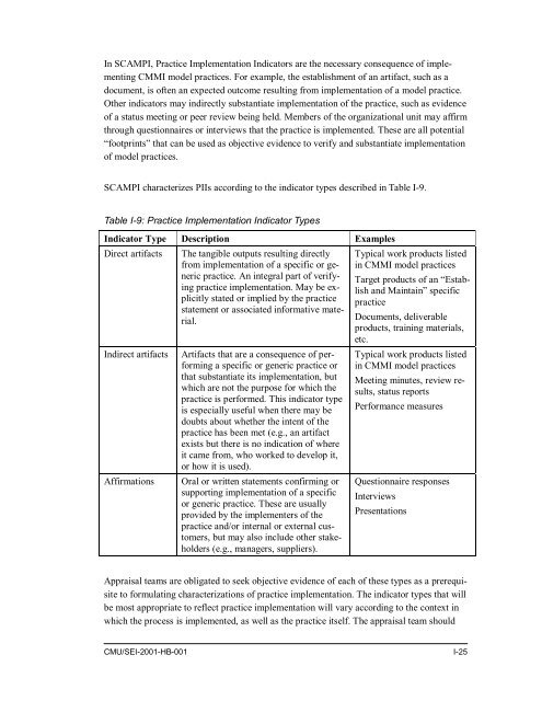 Standard CMMI Appraisal Method for Process Improvement (SCAMPI)