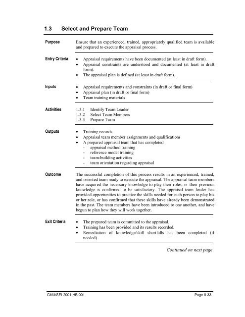 Standard CMMI Appraisal Method for Process Improvement (SCAMPI)