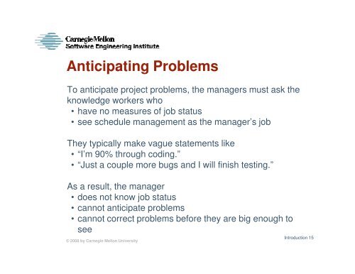 The Large System Problem - Software Engineering Institute ...