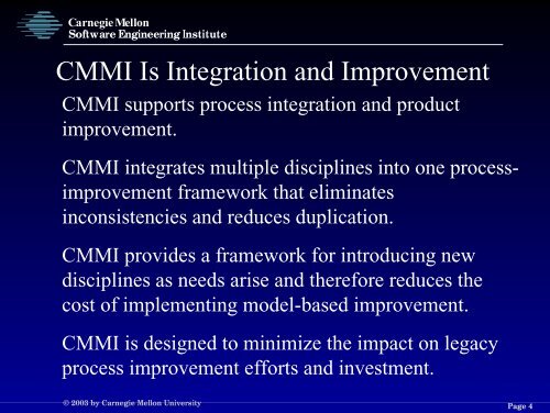 Download Presentation - Software Engineering Institute - Carnegie ...