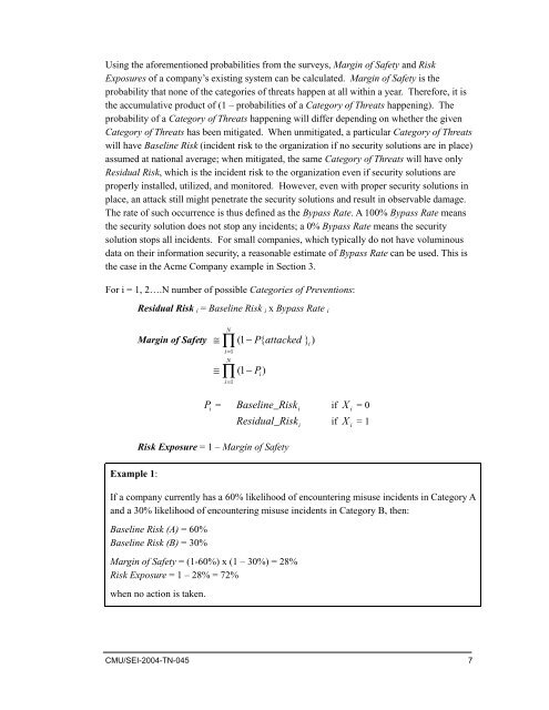 SQUARE Project: Cost/Benefit Analysis Framework for Information ...