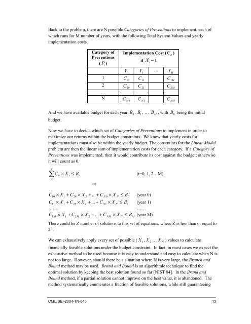 SQUARE Project: Cost/Benefit Analysis Framework for Information ...