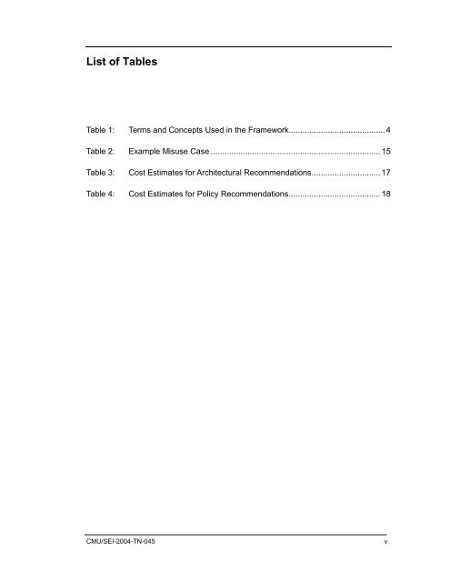 SQUARE Project: Cost/Benefit Analysis Framework for Information ...