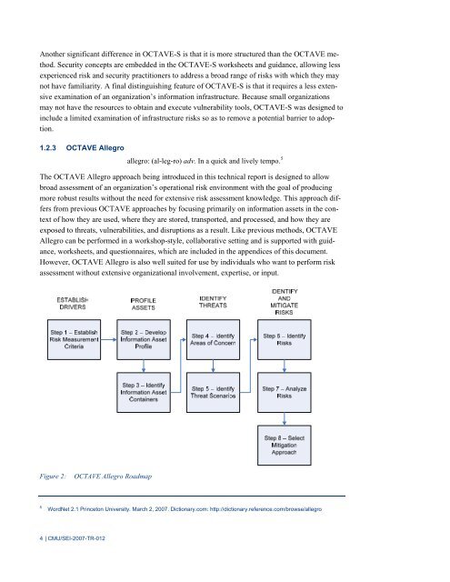 Introducing OCTAVE Allegro - Software Engineering Institute ...