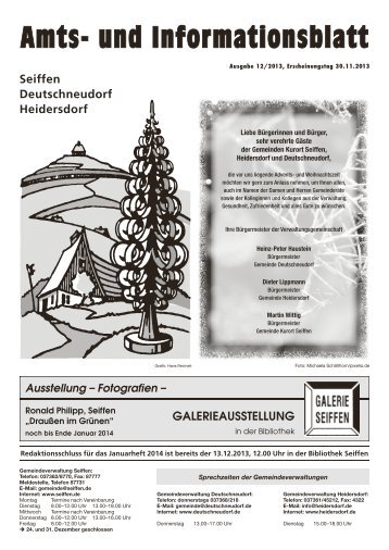 Amtsblatt 12.2013 - Seiffen