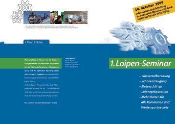 1. Loipen-Seminar - Seilbahn.net