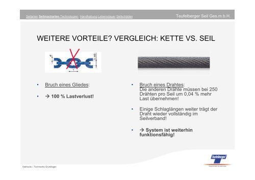 STAHLSEILE Technische Grundlagen - Seilbahn.net