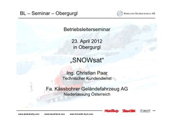 SNOWsat; Ing. Christian Paar - Seilbahn.net