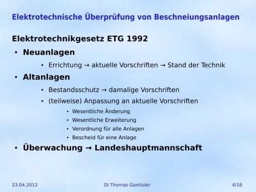 Elektrotechnische ÃberprÃ¼fung von ... - Seilbahn.net