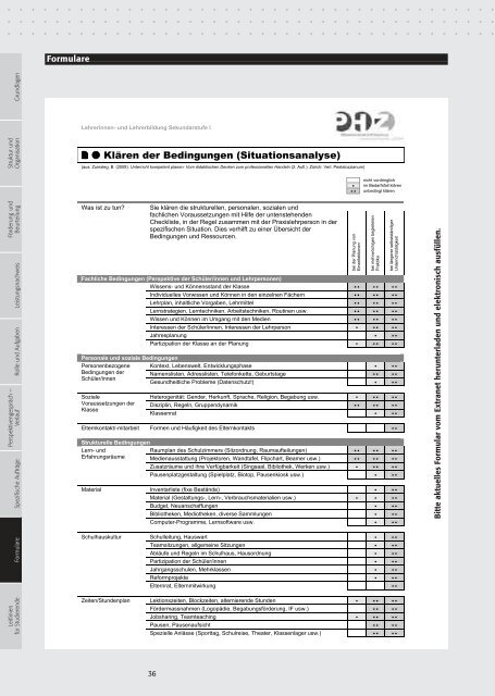 Fachdidaktisches Profilpraktikum - Sekundarstufe I