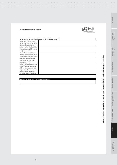 Fachdidaktisches Profilpraktikum - Sekundarstufe I