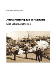 Auswanderung aus der Schweiz - Sekundarstufe I - PÃ¤dagogische ...