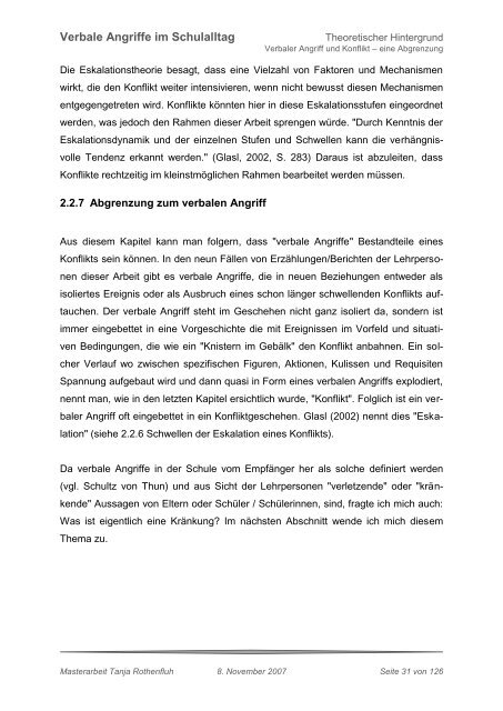 Verbale Angriffe im Schulalltag - Sekundarstufe I - PÃ¤dagogische ...