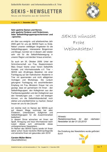 Newsletter 3 - 2009 - SEKIS