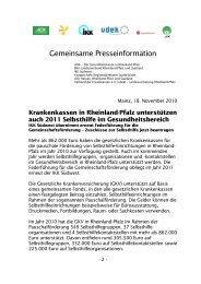 Gemeinsame Presseinformation - SEKIS