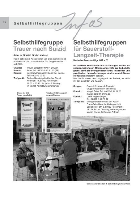 Selbsthilfegruppen - Selbsthilfekontaktstelle Rosenheim - SeKoRo