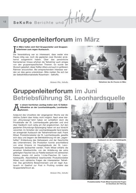 Selbsthilfezeitung der Region Rosenheim - Selbsthilfekontaktstelle ...