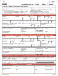 Credit Application for: D Retail D Lease D Balloon - Honda