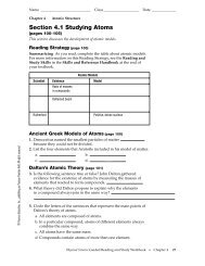 Section 4.1 Studying Atoms - Barrington High School