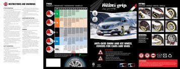 ANTI-SKID SNOW AND ICE WHEEL COVERS FOR ... - Halfords