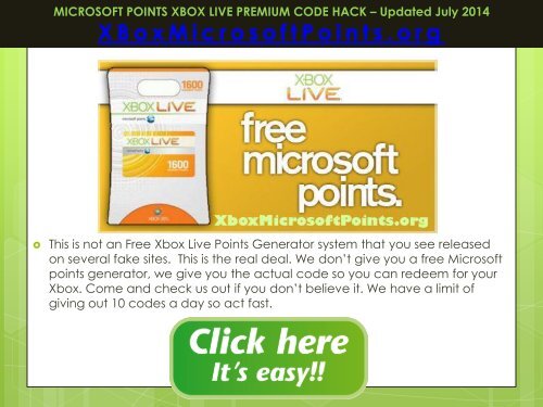 Free Microsoft Points - Free Xbox Live Codes