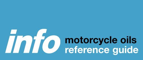 motorcycle oils reference guide - Halfords