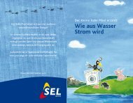 Wie aus Wasser Strom wird - SEL AG