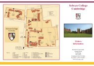 Visitor Information - Selwyn College