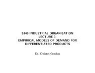 RE 3: EMPIRICAL MODELS OF DEMAND FOR DIFFERENTIATED ...